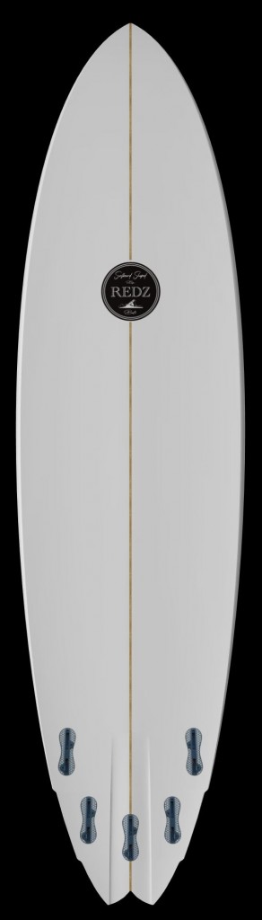 redz surfboard balian model bottom 5 fins